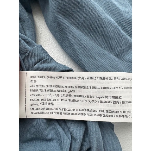 YPB Your Personal Best Long Sleeve Top Casual Comfy Blue Womens - Picture 4 of 4